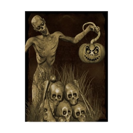 Jean Plout 'Halloween Graveyard 2' Canvas Art,24x32